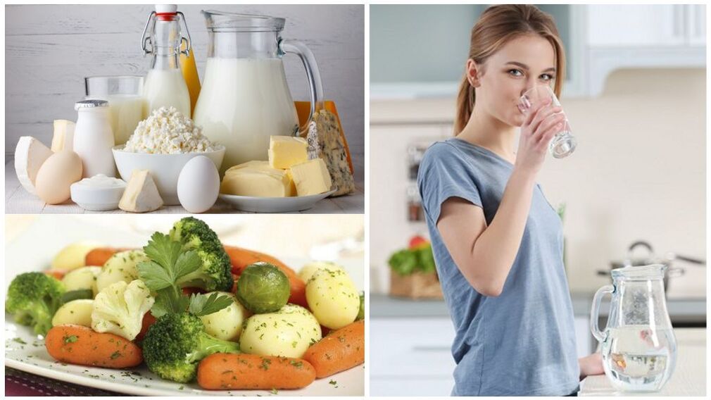 Diéta pri exacerbácii dny - voda, mliečne výrobky, varená zelenina